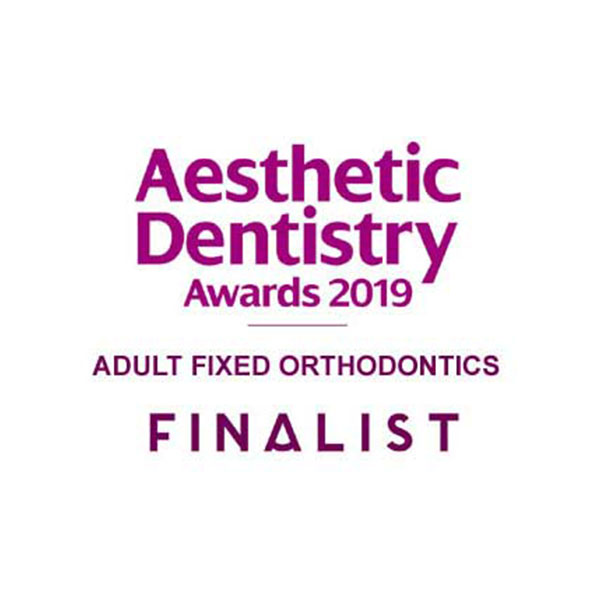 Aesthetic Dentistry Awards 2019 Adult Fixed Orthodontics Finalist